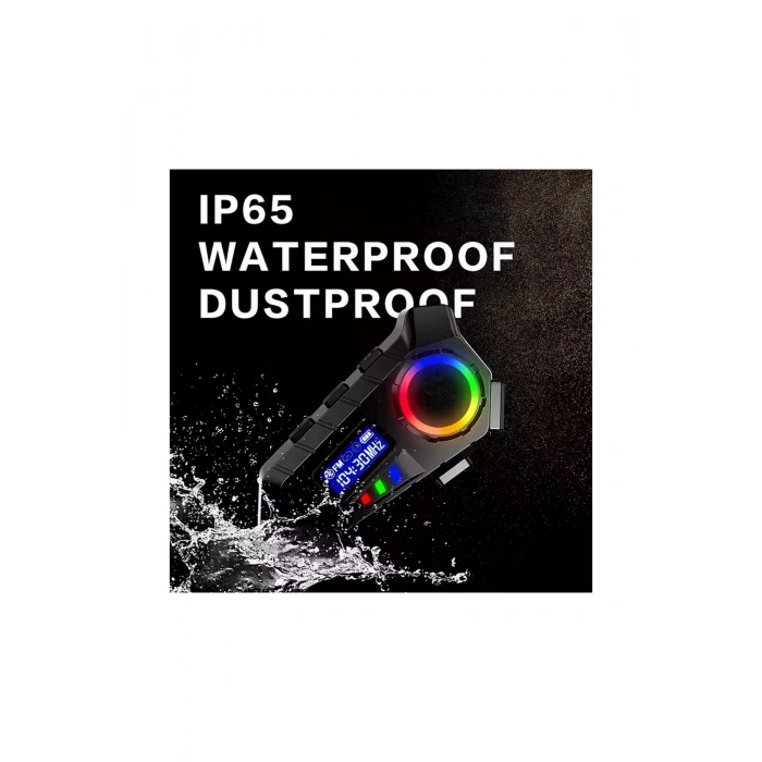 BFS Y30 Kask Kulaklık Bluetooth Motosiklet Kulaklık Rgb Radyolu Intercom