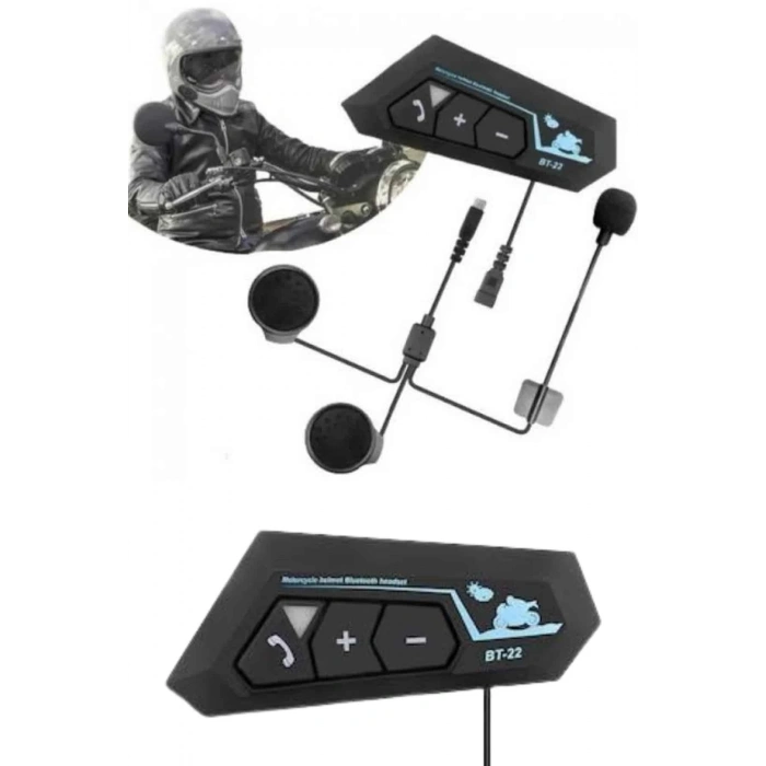 BFS Yeni Nesil Dinleme Ve Konuşma Özellikli Intercom Kask Kulaklığı 5.0 Bluetooth