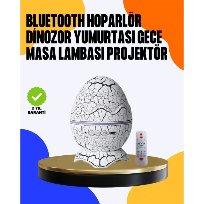 BFS Yüksek Çözünürlüklü LED Galaksi Projektör + 19 Sesli Uyku Makinesi