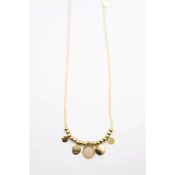 Boncuk Kolye - Altın