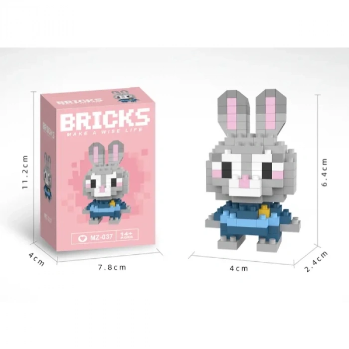 Bricks Zootropolis Judy Hopps Mini Tavşan Lego Figürü