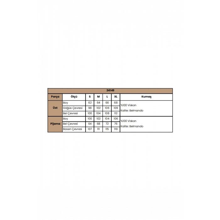 Çiçek Yaprak ve Etnik Desenli Uzun Kollu Pijama Takımı