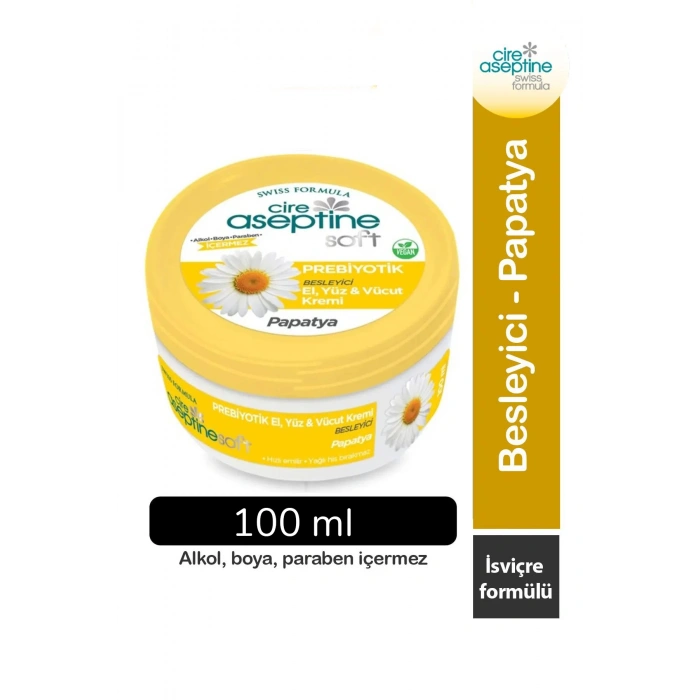Cire Aseptine Soft Papatya Özlü Besleyici Prebiyotikli Krem 100 ml