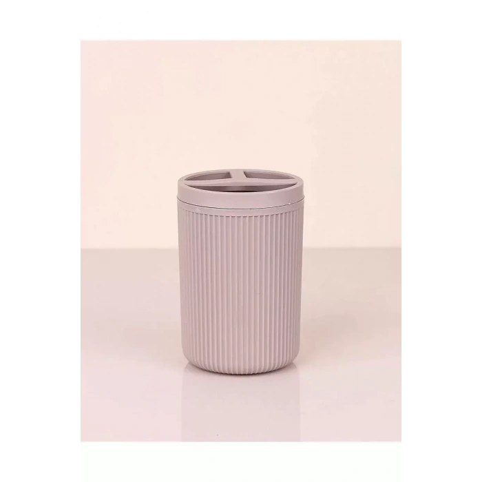 Çizgili Yuvarlak Diş Fırçalık