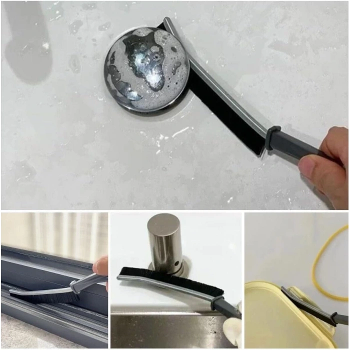 Çok Amaçlı Multi Ince Temizlik Fırçası Derz Arası Banyo Mutfak Lavabo Detay Temizleme Fırçası 2 Adet