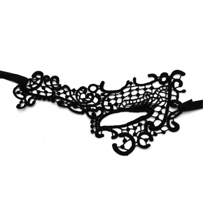 Dantel Tül Malzemeden İmal Sarı Renk Balo Parti Maskesi Venedik