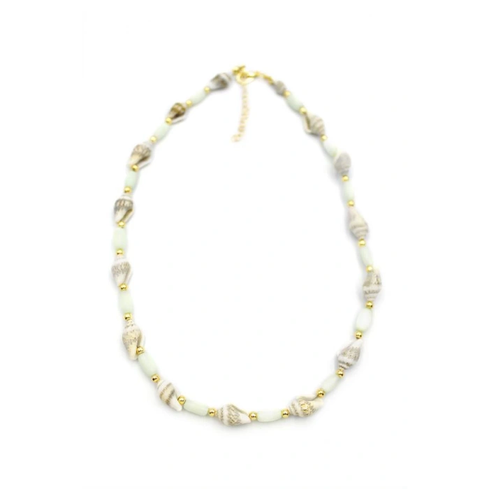 Deniz Kabuğu Kolye - Açık Yeşil