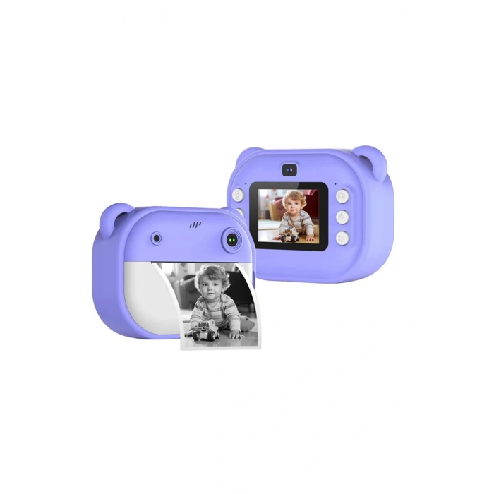 Dijital Video Kayıt Fotoğraf Çocuk Kamerası Anlık Termal Resim Kağıt Baskılı
