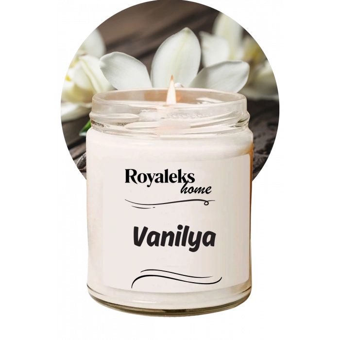 Doğal Özel Seri Kokulu Dekoratif Kavanoz Mum 210 cc - Vanilya - RYL