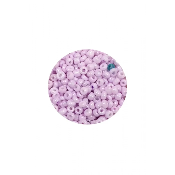 Dökme Cam Kum Boncuk (11/0) 2 mm - 60 Gram -  Açık Pembe - BNC043
