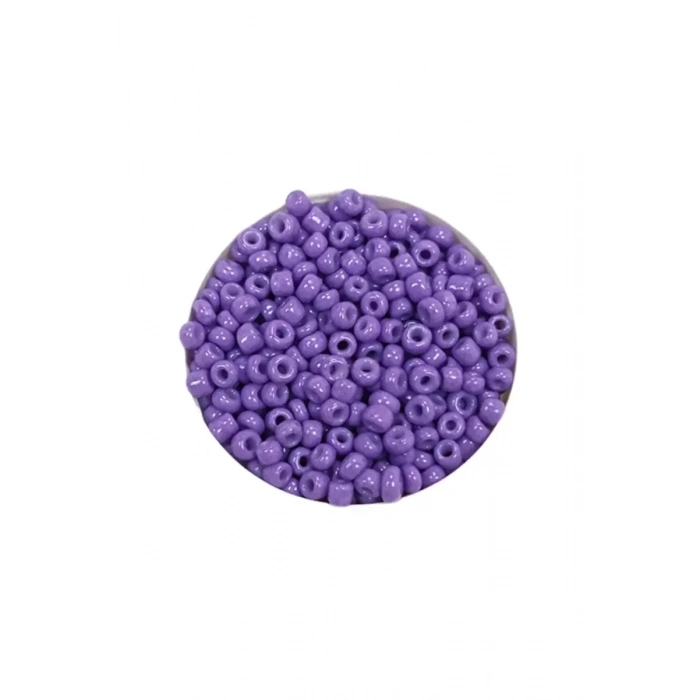 Dökme Cam Kum Boncuk (11/0) 2 mm - 60 Gram -  Eflatun - BNC055