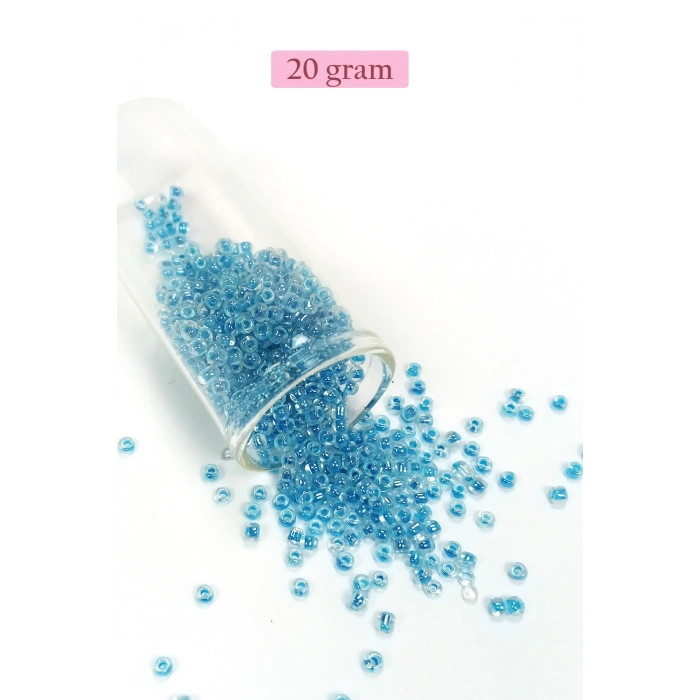 Dökme Cam Kum Boncuk (8/0) 3 mm - 4 Renk - Toplam 80 Gram - BNC423