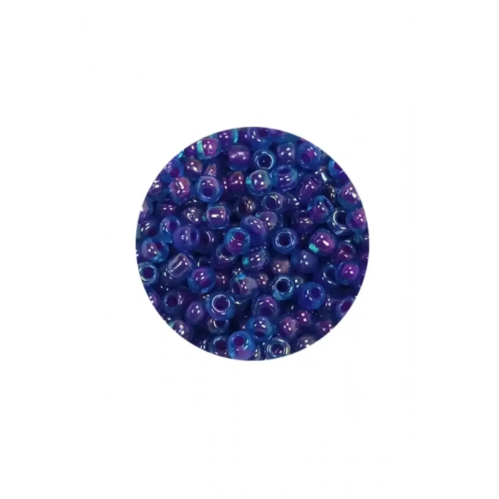 Dökme Cam Kum Boncuk (8/0) 3 mm - 60 Gram - Şeffaf Mavi - BNC190