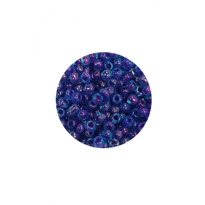 Dökme Cam Kum Boncuk (8/0) 3 mm - 60 Gram - Şeffaf Mavi - BNC190