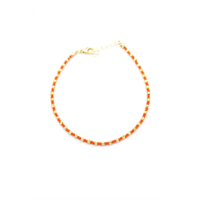 Dorika Boncuk Halhal - Turuncu