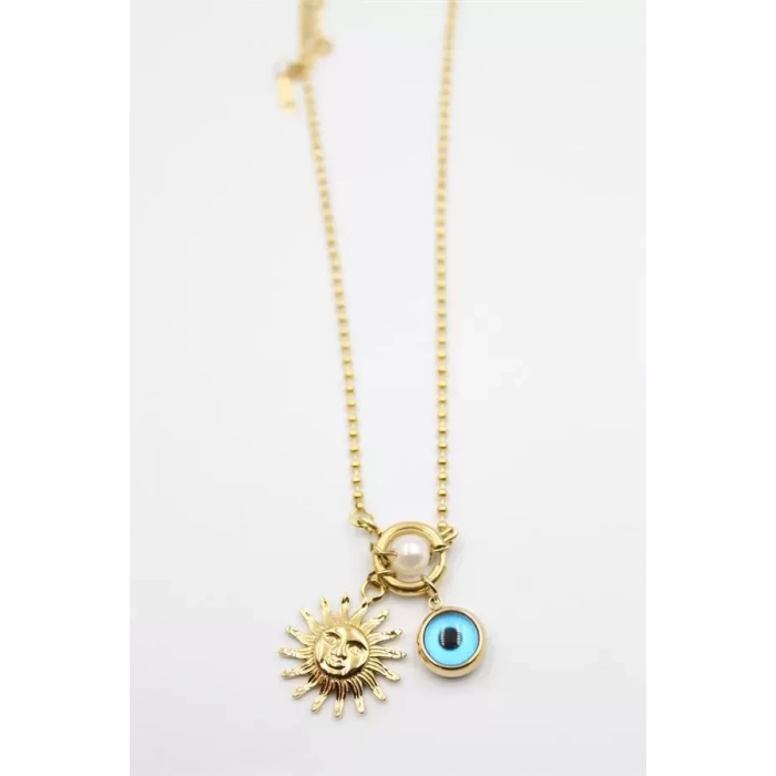 Güneş Kolye - Altın