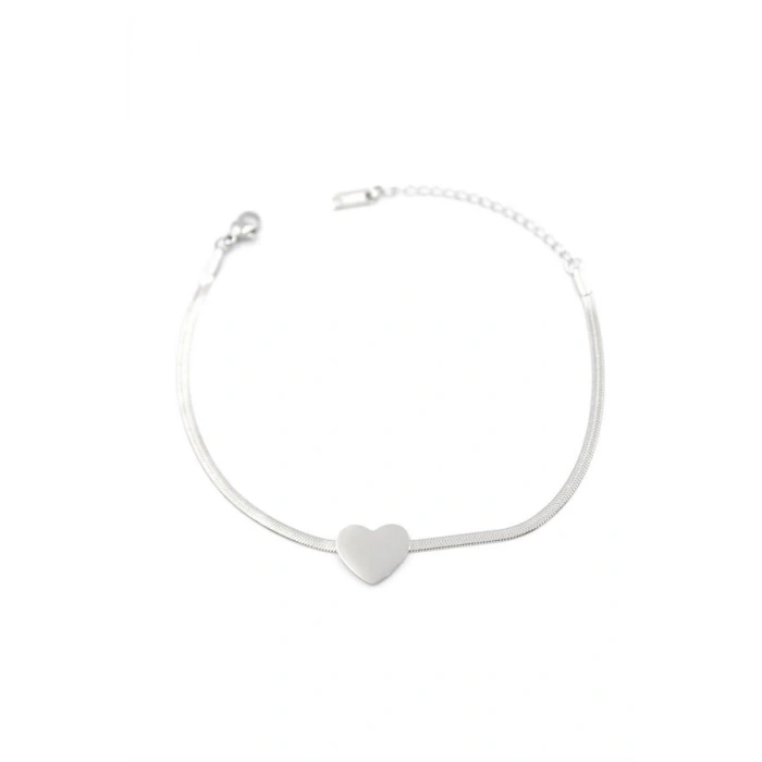 Kalp Bileklik - Gümüş