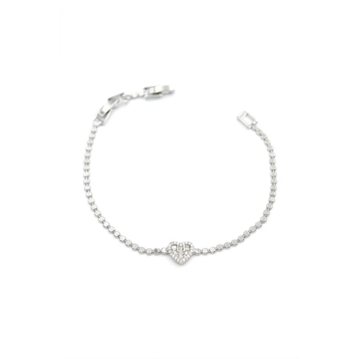 Kalp Bileklik - Gümüş
