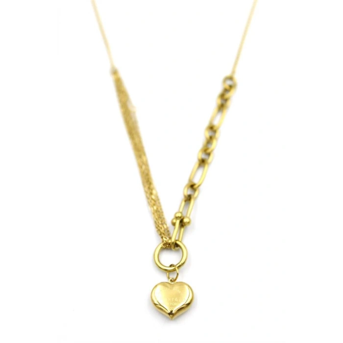 Kalp Kolye - Altın