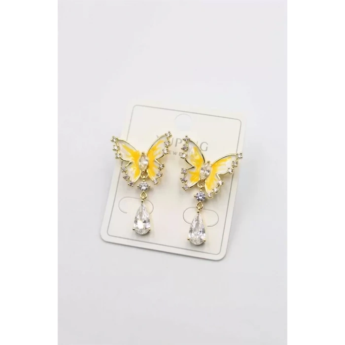 Kelebek Küpe - Altın