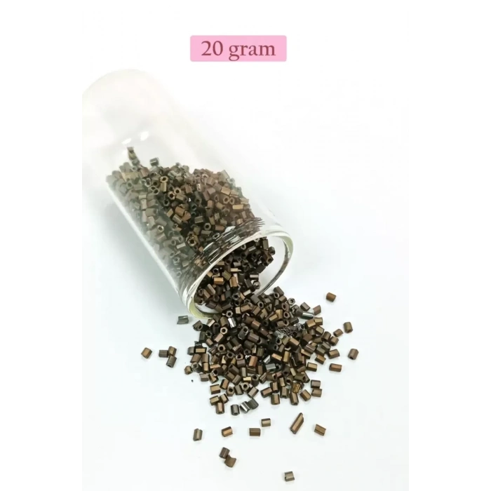 Kesme Cam Boncuk 2mm - 4 Renk - Toplam 80 Gram - BNC446