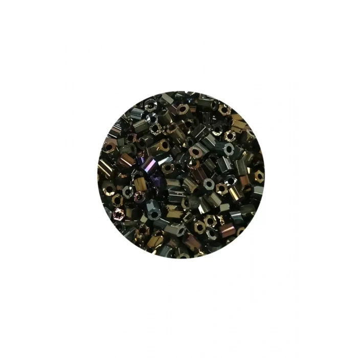 Kesme Cam Boncuk 2mm - 60 Gram - Asker Yeşili - BNC388