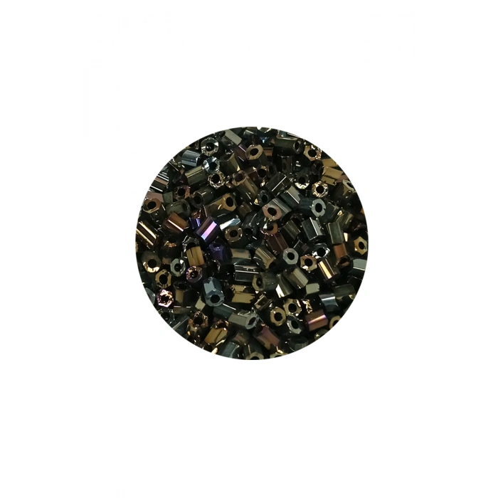 Kesme Cam Boncuk 2mm - 60 Gram - Asker Yeşili - BNC388