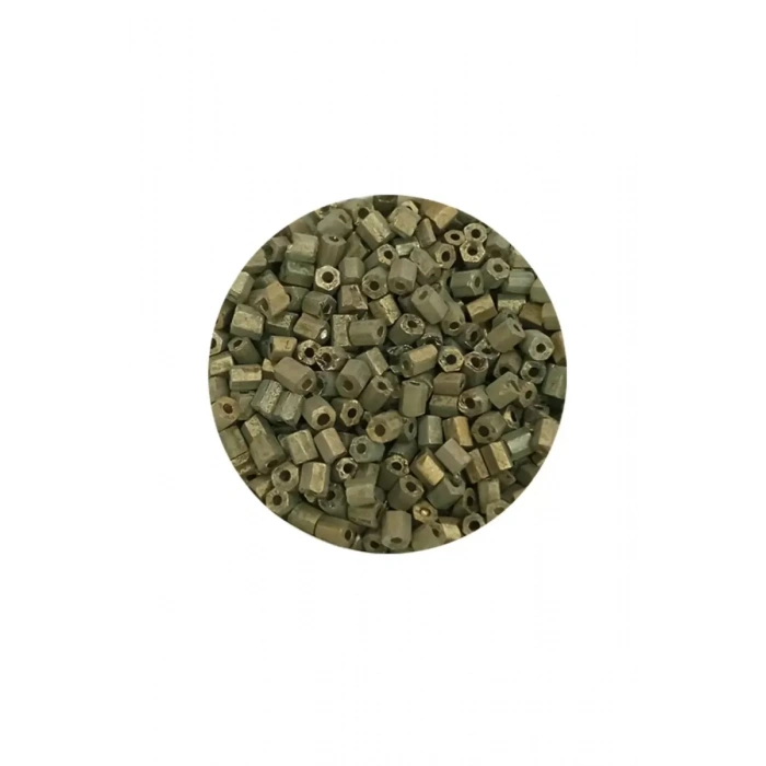 Kesme Cam Boncuk 2mm - 60 Gram - Mat Asker Yeşili - BNC365