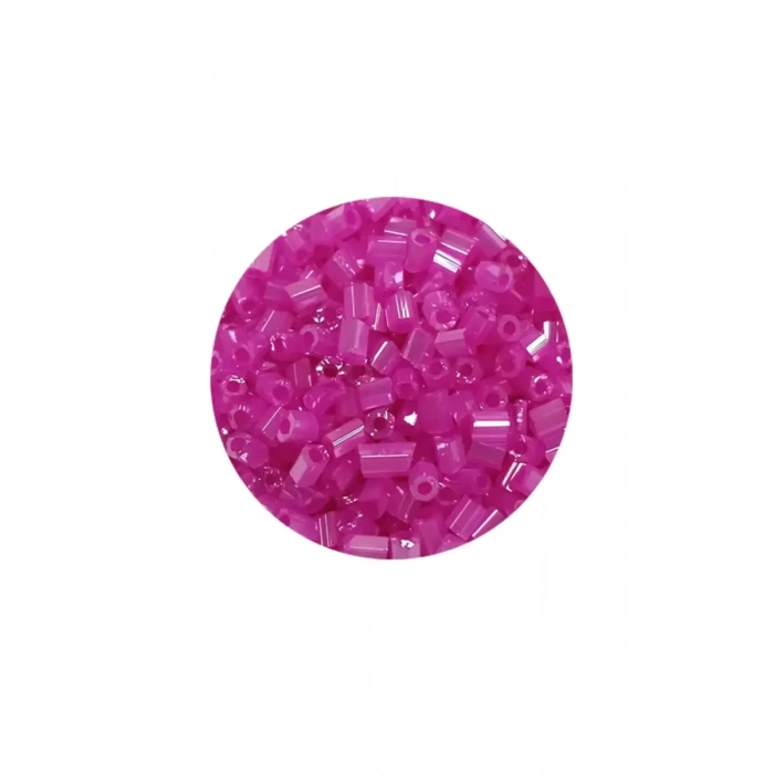 Kesme Cam Boncuk 2mm - 60 Gram - Şeffaf Fuşya - BNC363