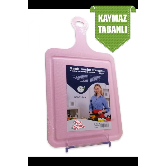 Kesme Tahtası Kaydırmaz Plastik Kesme Sunum Tahtası Pratik Kesim Panosu 165x315 Mm Royaleks-FR-105