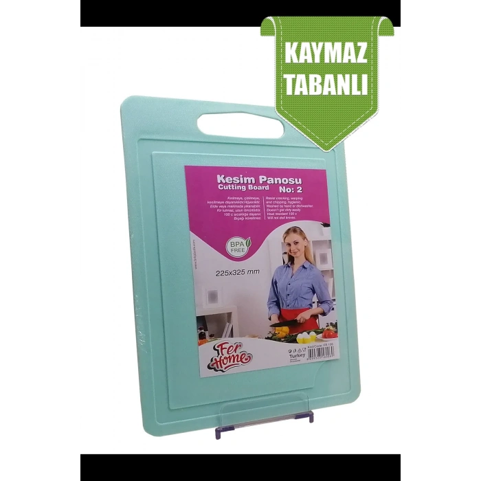 Kesme Tahtası Plastik Büyük Kesme Sunum Tahtası Kesim Panosu 225x325 Mm Royaleks-FR-108