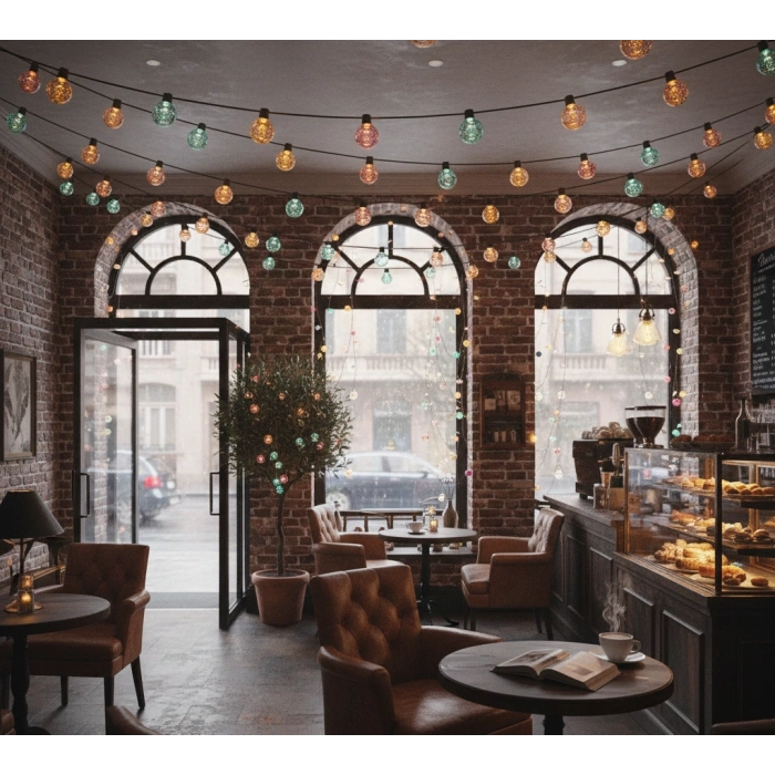 Kristal Top Gün Işığı Dekoratif Işık 5 Metre 28 LED