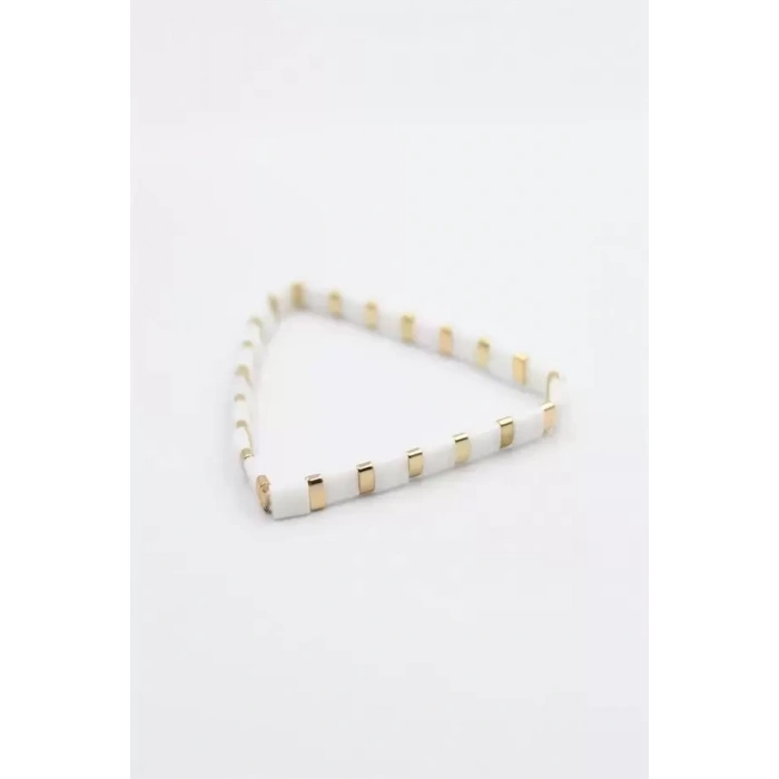 Lastikli Bileklik - Beyaz