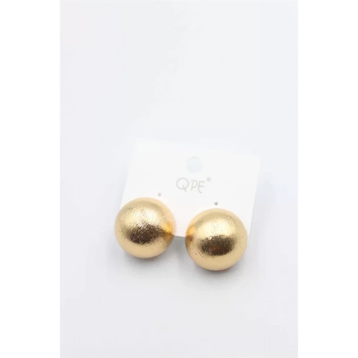 Mat Top Küpe - Altın