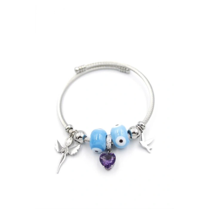 Melek Charm Bilezik - Gümüş