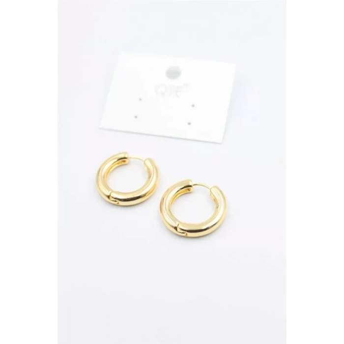 Metal Halka Küpe 2cm - Altın