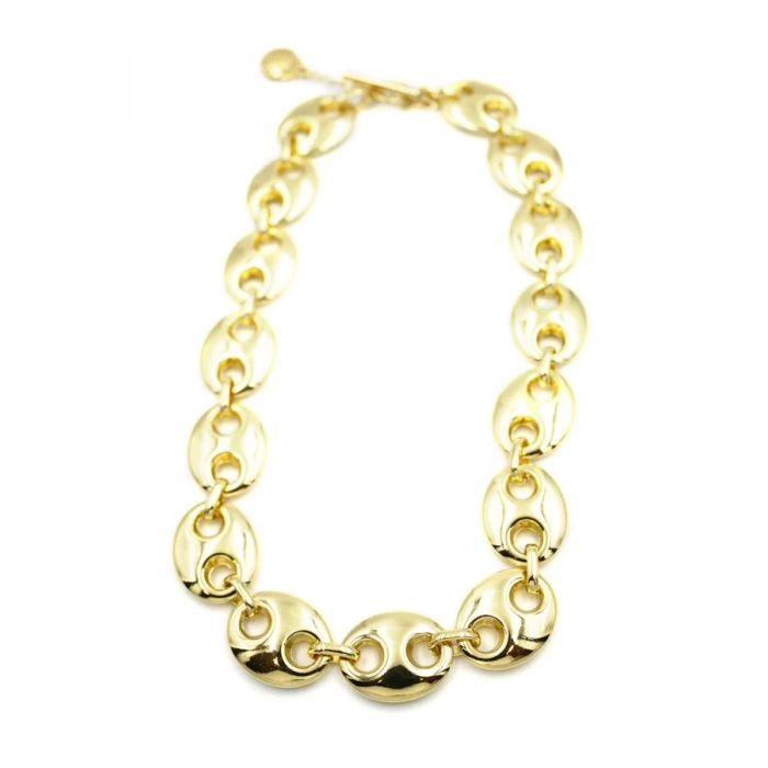 Metal Şekilli Kolye - Altın