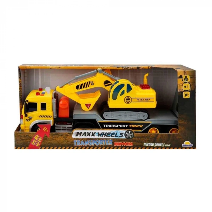 Mey İthalat® 1:20 Sesli ve Işıklı Transporter Taşıyıcı Tır