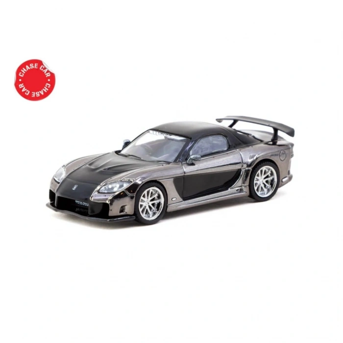 Mey İthalat® 1/64 Mazda RX-7 VeilSide Fortune7 Grey Metallic / Black