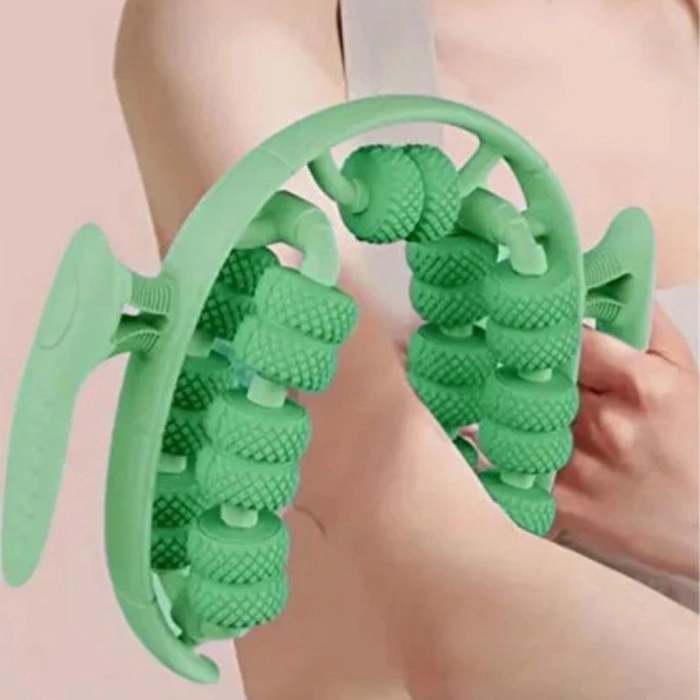 Mey İthalat®  13 Tekerlekli Circular Lenfatik Masaj Roller – Selülit Giderici, Cilt Sıkılaştırıcı, Bacak Kol Sırt Masaj Aleti