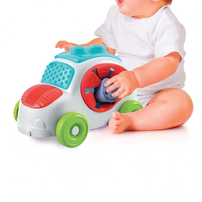 Mey İthalat® 17315 Soft Clemmy - Yumuşak Blok Duyusal Araba 6-36 ay