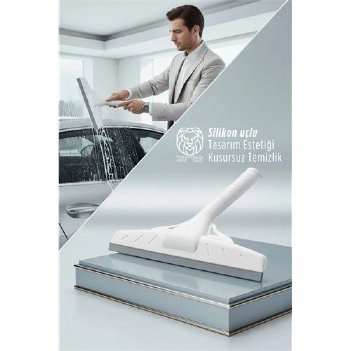 Mey İthalat® 34 CM Silikon Uçlu Profesyonel Cam Çekçek - Tasarım Estetiği ve Kusursuz Temizlik 422540