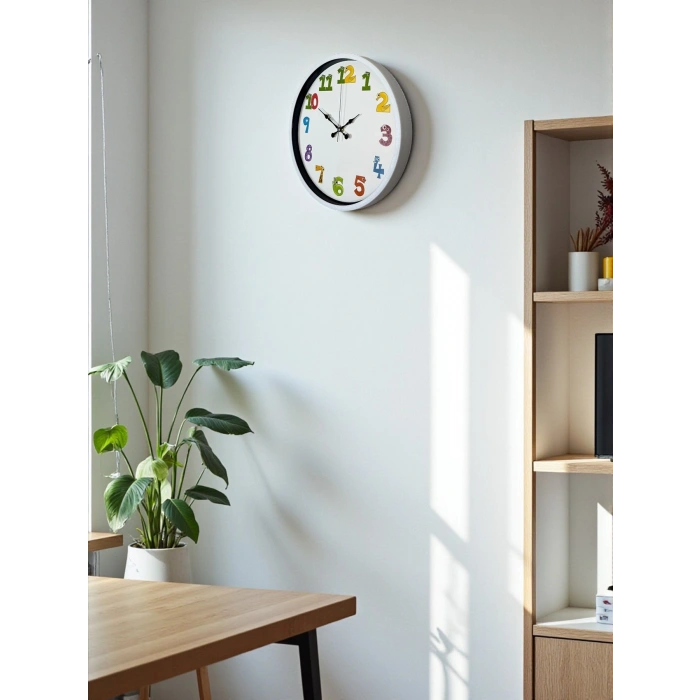 Mey İthalat® 36 Cm Çocuk Odası Dekoratif Duvar Saati