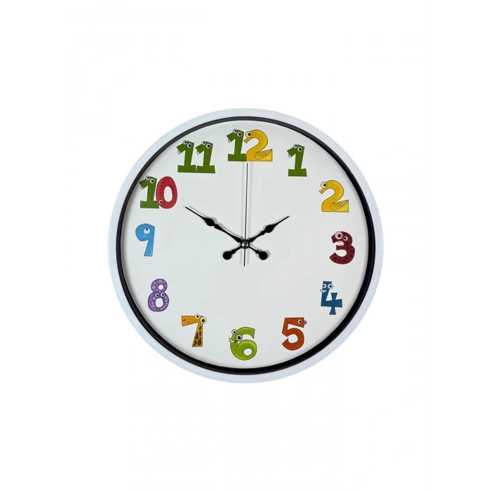 Mey İthalat® 36 Cm Çocuk Odası Dekoratif Duvar Saati