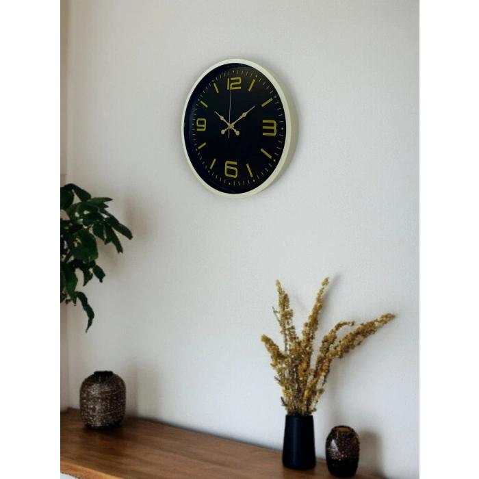 Mey İthalat® 36 Cm Dekoratif Modern Duvar Saati