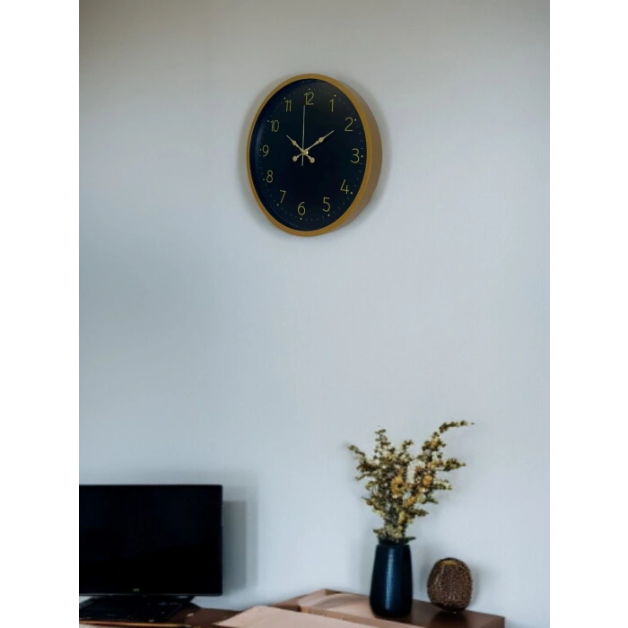 Mey İthalat® 36 Cm Kahverengi Standart Duvar Saati