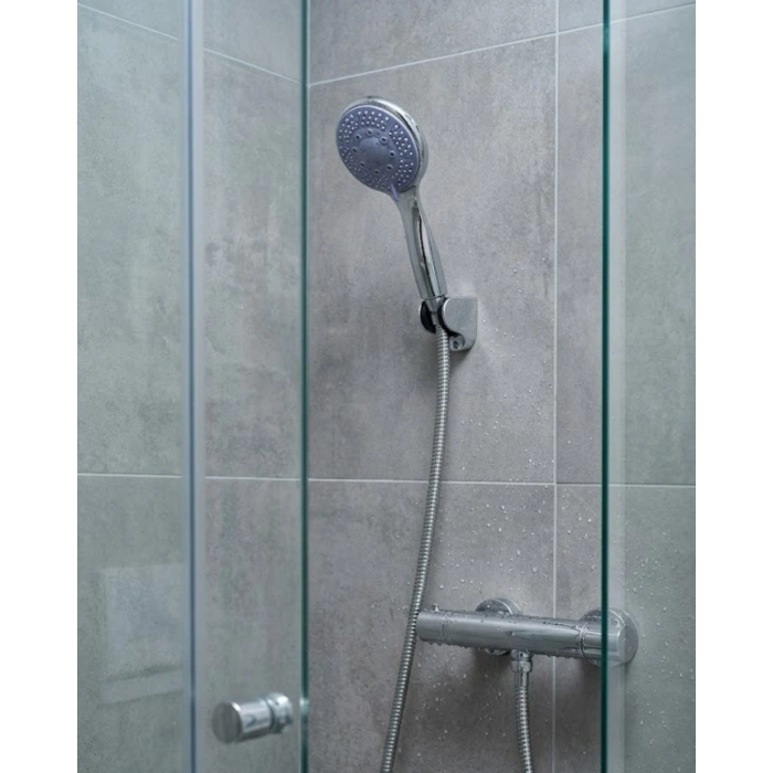 Mey İthalat® 4 Modlu El Duşu Başlığı Spiral Hortumlu Duş Seti Banyo Aksesuarı