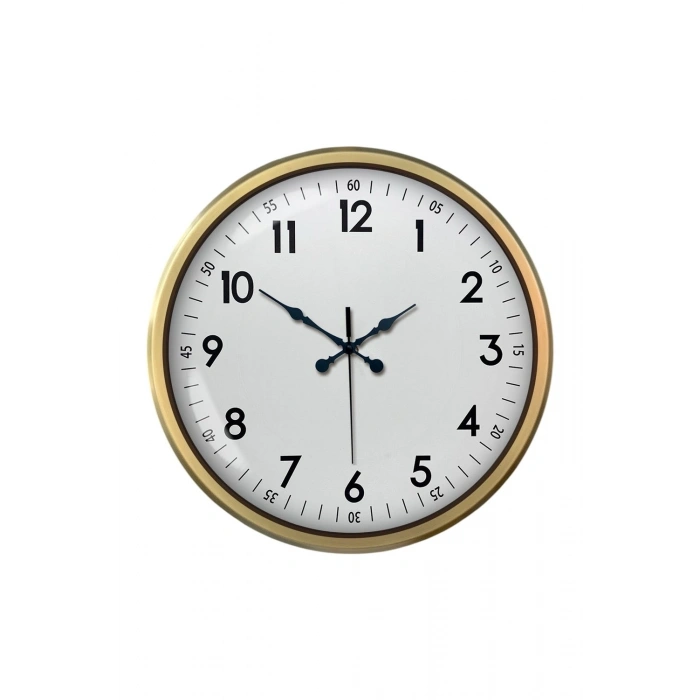 Mey İthalat® 52 cm Eskitme Metal Dekoratif Duvar Saati