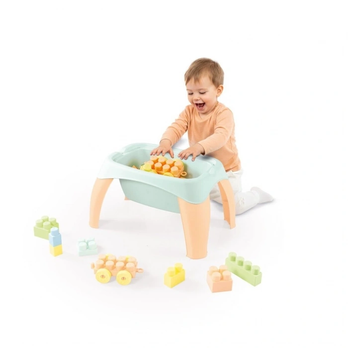 Mey İthalat® 5211 OYUNCAK AKTİVİTE OYUN MASASI 30 PARÇA MEGA BLOK