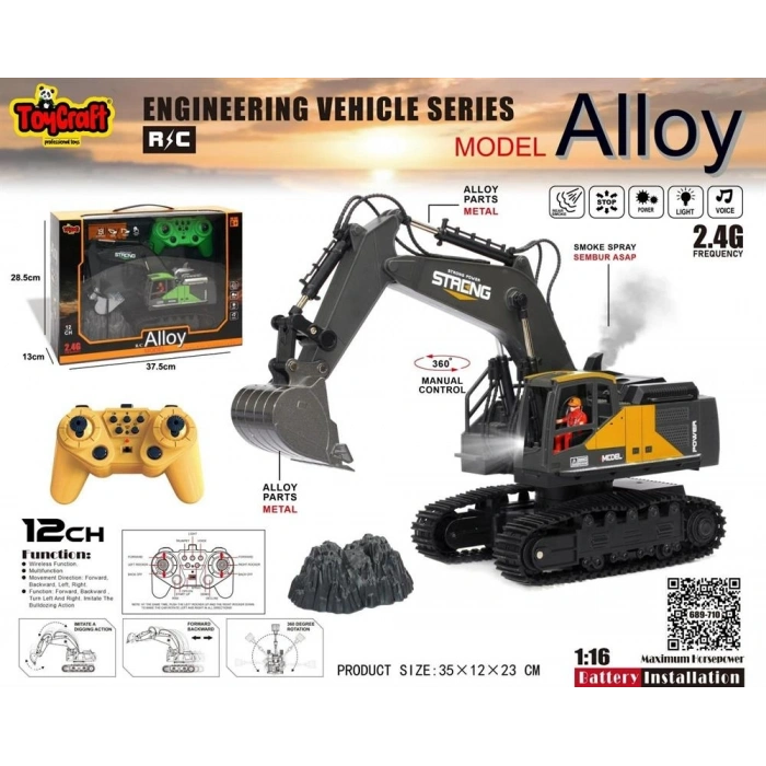 Mey İthalat® 689-710 TOYCRAFT FULL FONKS. ŞARJLI 12 KANAL-TYC